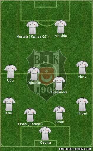 Besiktas JK Formation 2012