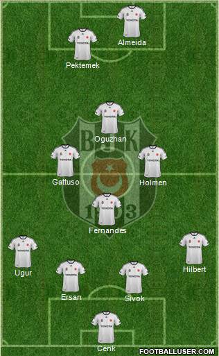 Besiktas JK Formation 2012