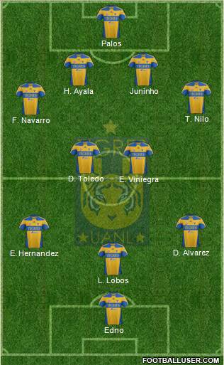 Club Universitario de Nuevo León Formation 2012