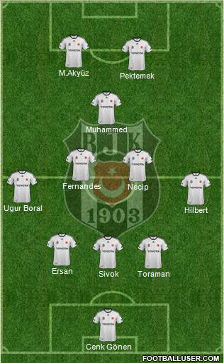 Besiktas JK Formation 2012