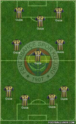 Fenerbahçe SK Formation 2012