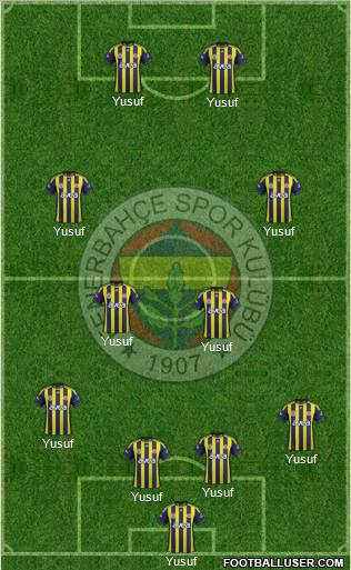 Fenerbahçe SK Formation 2012