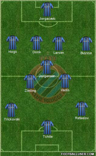 Club Brugge KV Formation 2012