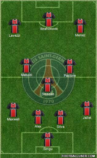 Paris Saint-Germain Formation 2012