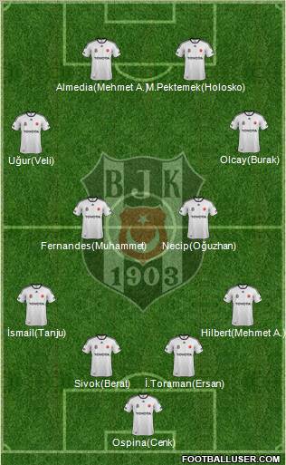 Besiktas JK Formation 2012