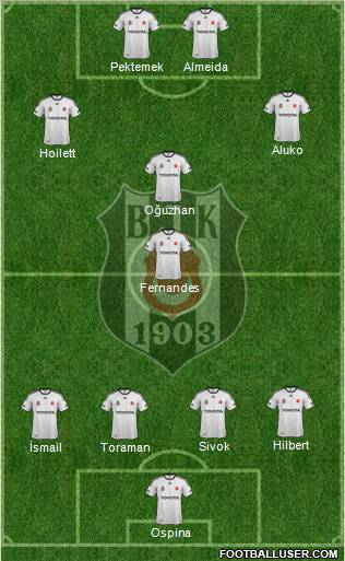 Besiktas JK Formation 2012