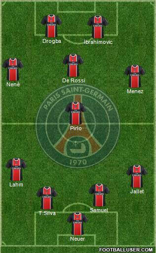 Paris Saint-Germain Formation 2012