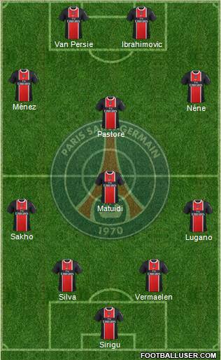 Paris Saint-Germain Formation 2012