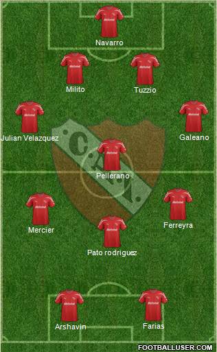 Independiente Formation 2012
