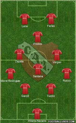 Independiente Formation 2012