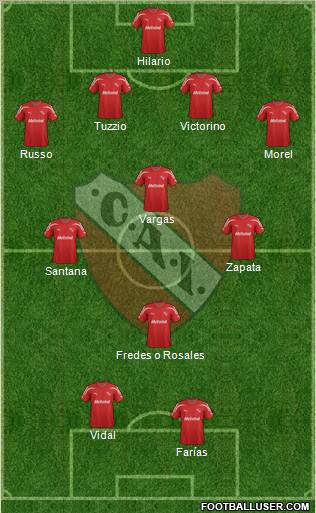 Independiente Formation 2012