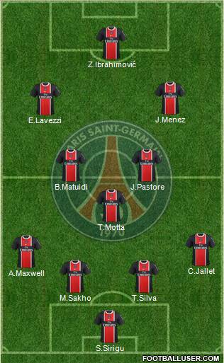 Paris Saint-Germain Formation 2012