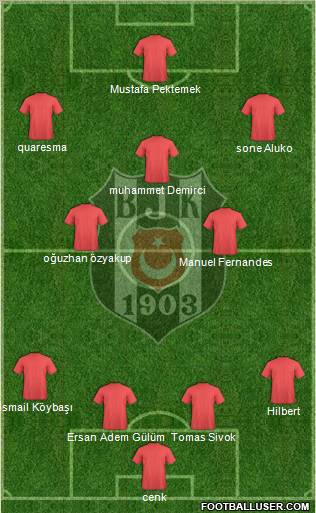 Besiktas JK Formation 2012