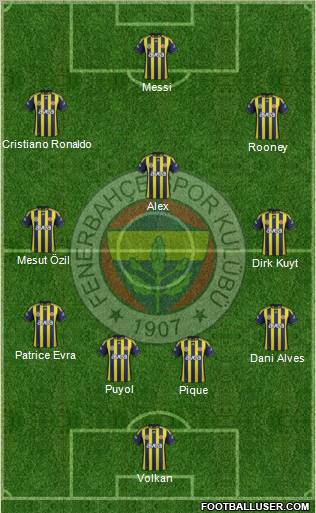 Fenerbahçe SK Formation 2012