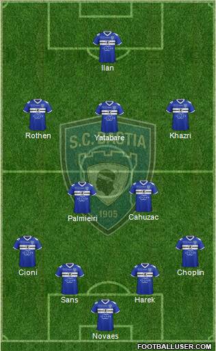 Sporting Club Bastia Formation 2012