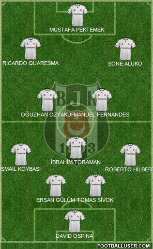 Besiktas JK Formation 2012