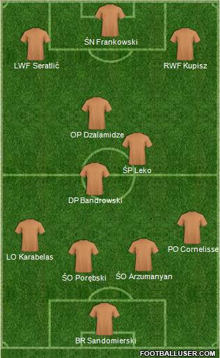 Pro Evolution Soccer Team Formation 2012