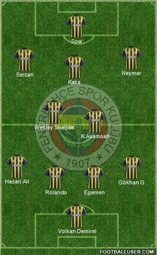 Fenerbahçe SK Formation 2012
