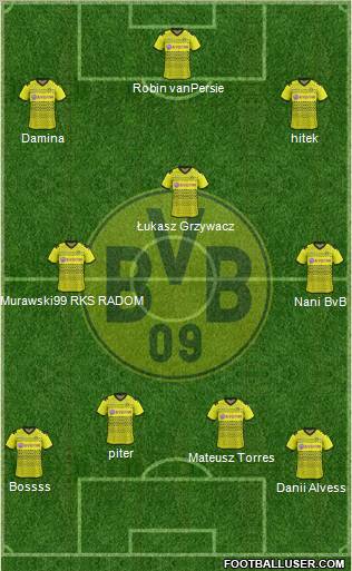Borussia Dortmund Formation 2012