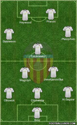 Valencia C.F., S.A.D. Formation 2012