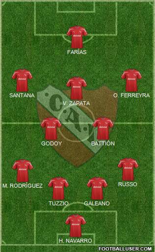 Independiente Formation 2012