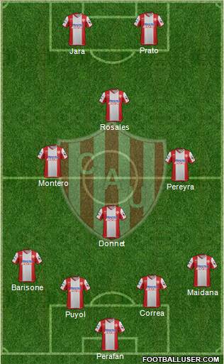 Unión de Santa Fe Formation 2012