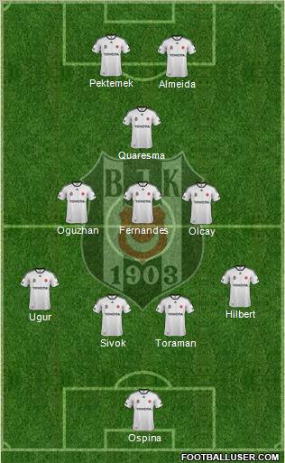 Besiktas JK Formation 2012