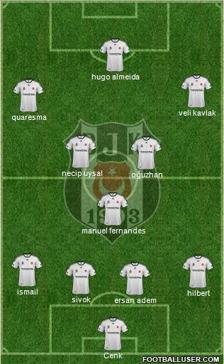 Besiktas JK Formation 2012