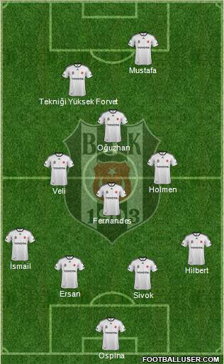 Besiktas JK Formation 2012