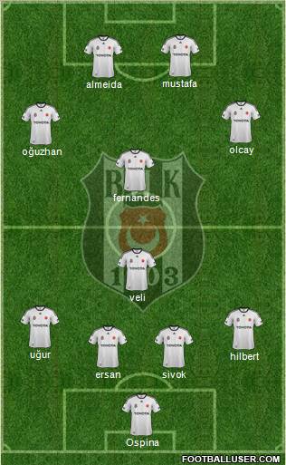 Besiktas JK Formation 2012