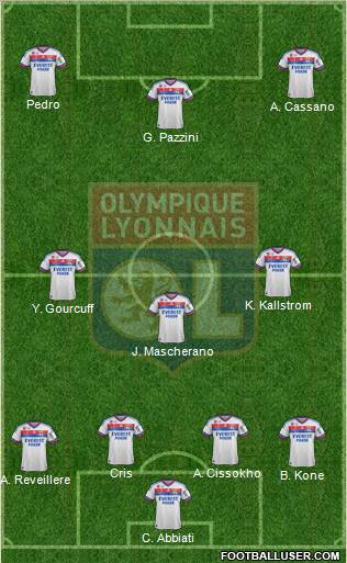 Olympique Lyonnais Formation 2012