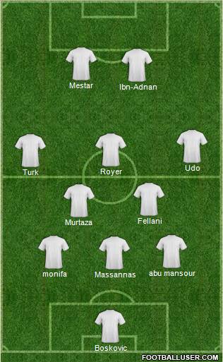 Pro Evolution Soccer Team Formation 2012