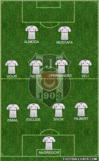Besiktas JK Formation 2012