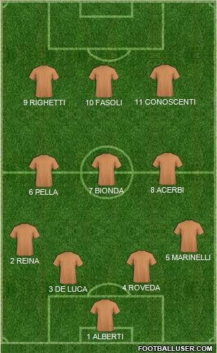 Pro Evolution Soccer Team Formation 2012