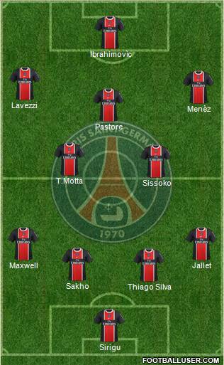 Paris Saint-Germain Formation 2012