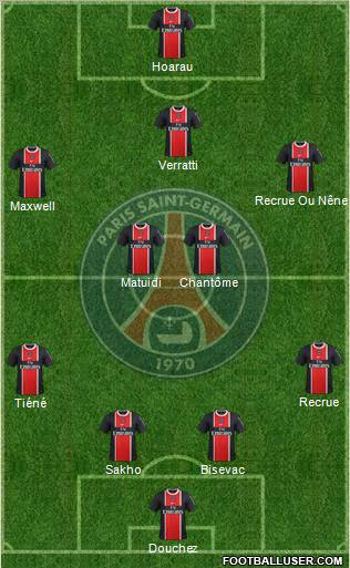 Paris Saint-Germain Formation 2012