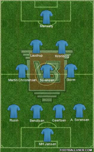 Vejle Boldklub Formation 2012