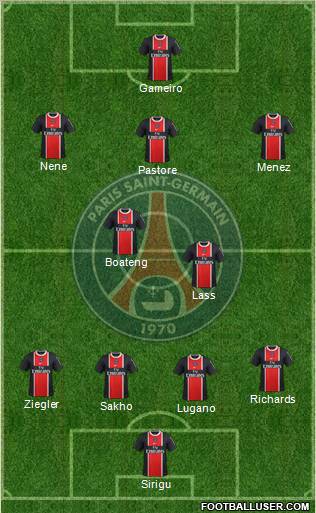 Paris Saint-Germain Formation 2012