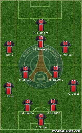 Paris Saint-Germain Formation 2012