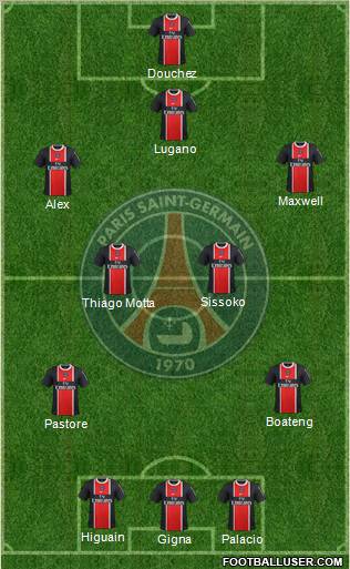 Paris Saint-Germain Formation 2012