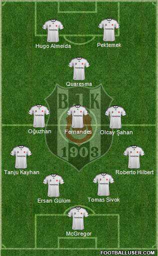 Besiktas JK Formation 2012