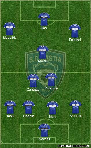 Sporting Club Bastia Formation 2012