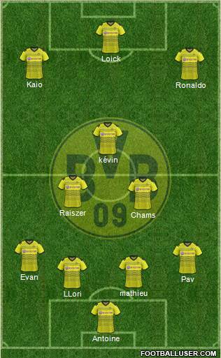 Borussia Dortmund Formation 2012