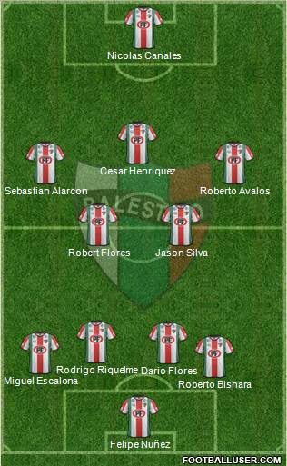CD Palestino S.A.D.P. Formation 2012