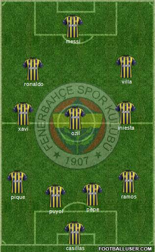 Fenerbahçe SK Formation 2012
