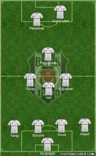Besiktas JK Formation 2012