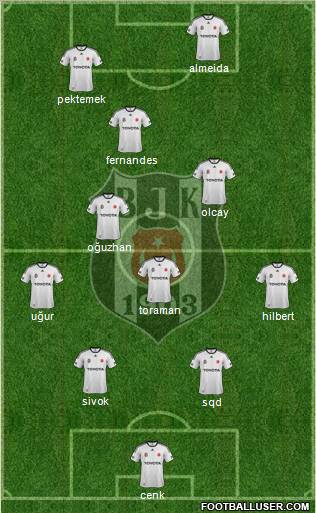Besiktas JK Formation 2012