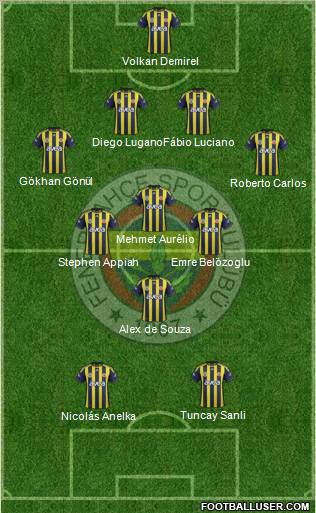 Fenerbahçe SK Formation 2012