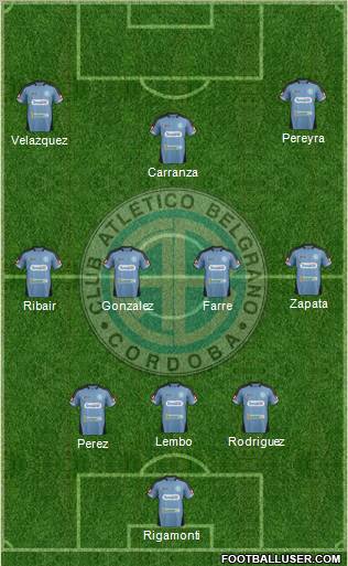 Belgrano de Córdoba Formation 2012
