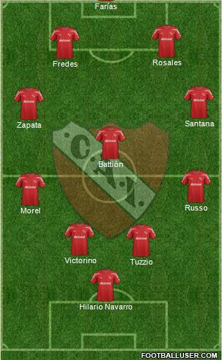 Independiente Formation 2012